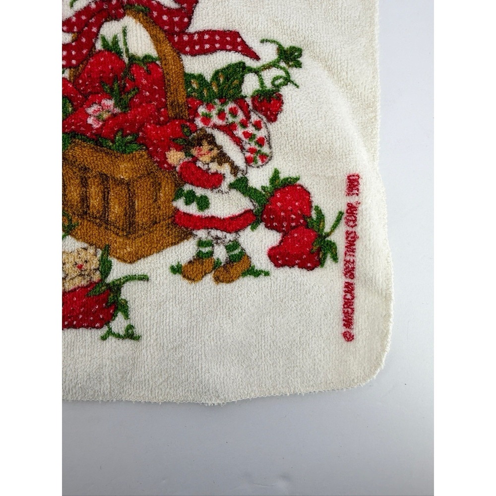 Vintage Strawberry Shortcake Washcloth Cloth 1980 American Greetings (2 pc) - Picture 9 of 12